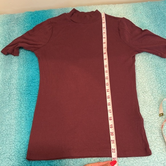 🔥Madewell Rich Burgundy Ribbed Top🔥 - Picture 3 of 6
